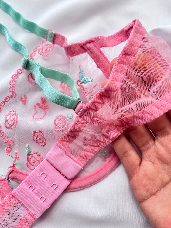 لباسزیر دخترانه و زنانه صورتی هانیس گل رز