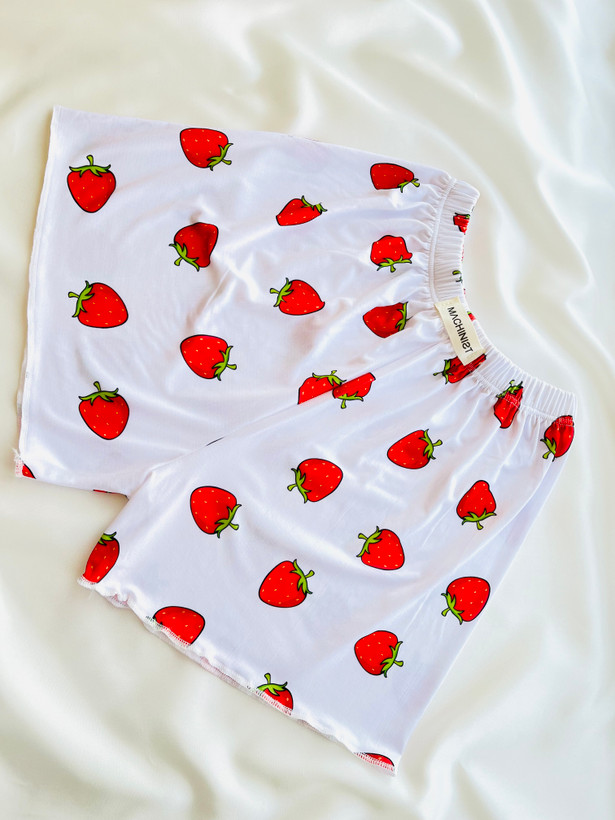 تاپ شورتک توت فرنگی 🍓