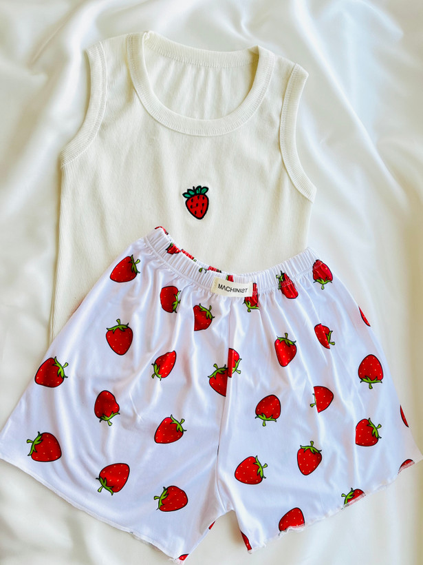 تاپ شورتک توت فرنگی 🍓