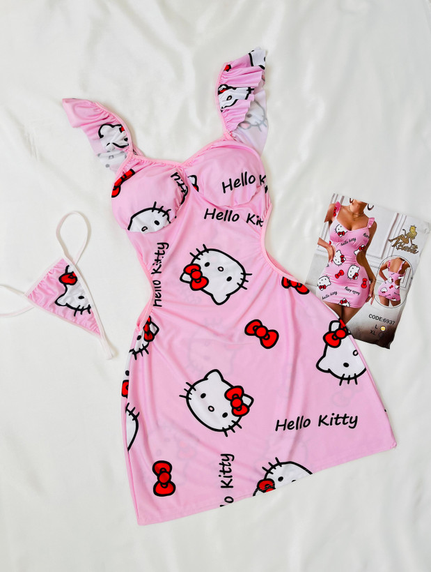 لباس کمر بکلس hello kitty