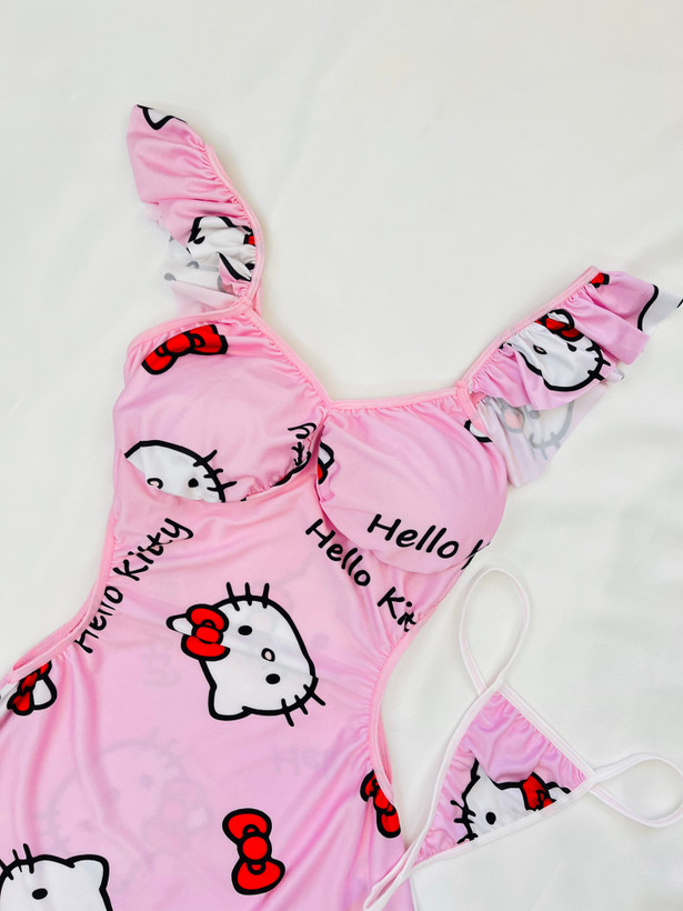 لباس کمر بکلس hello kitty